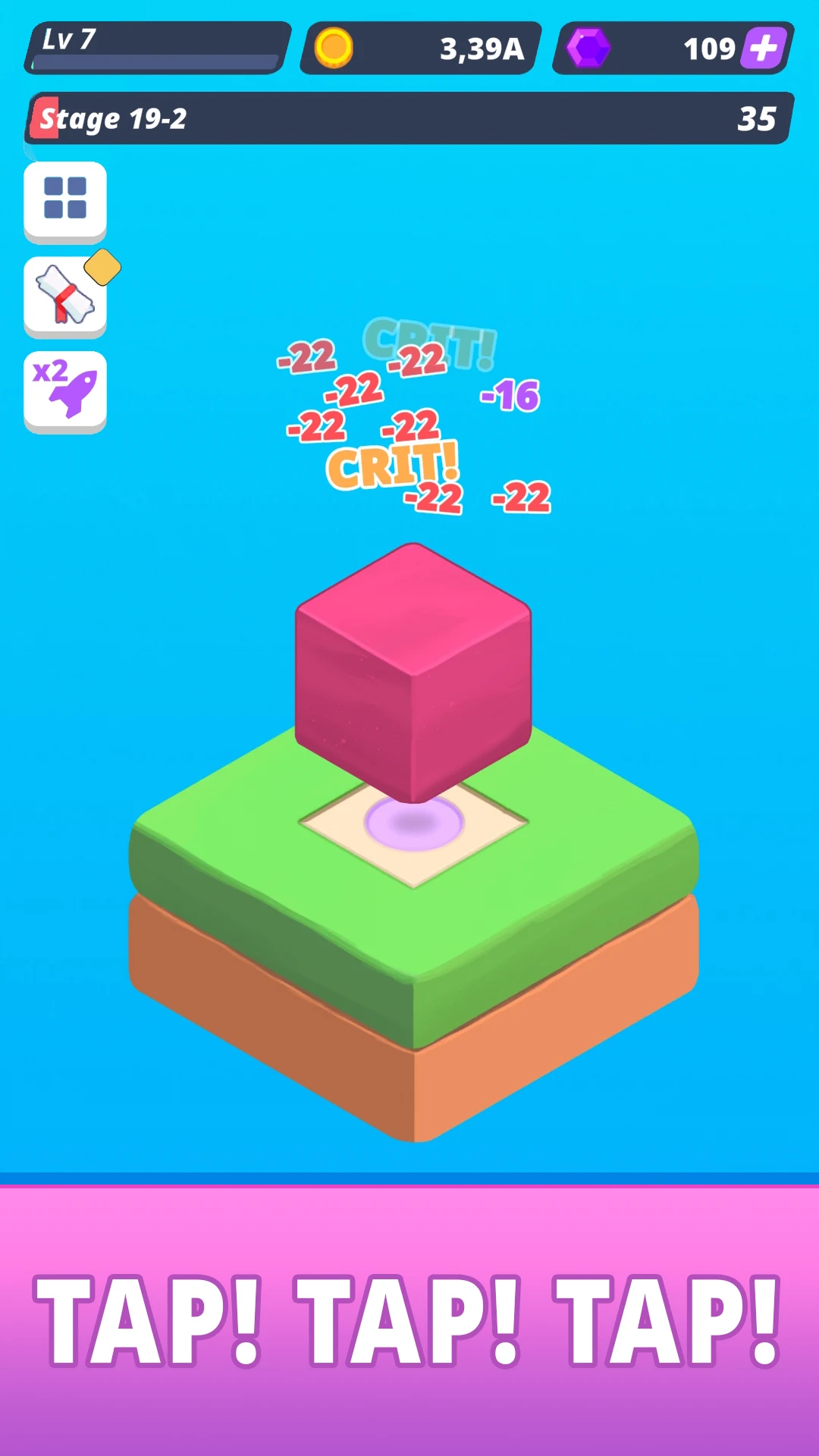 Tap Tap Cube - Idle Clicker screenshot