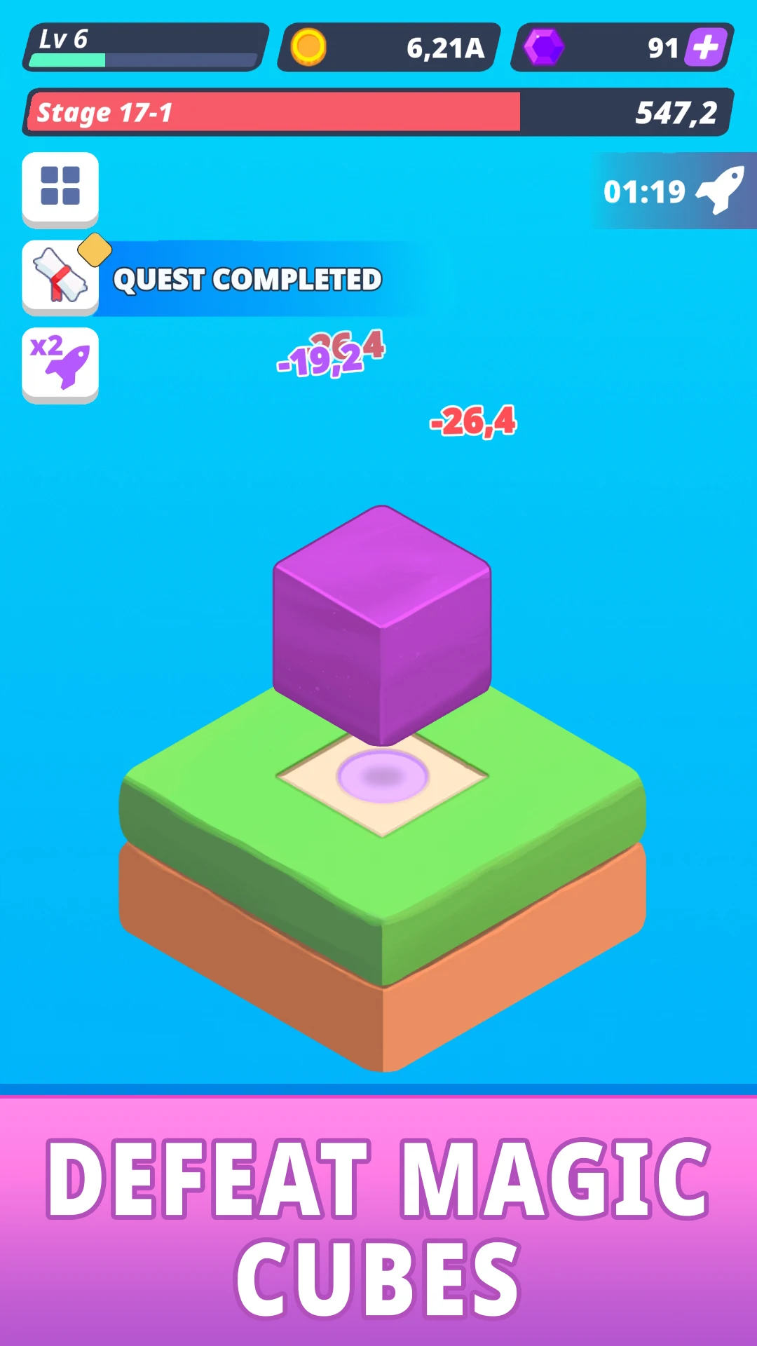 Tap Tap Cube - Idle Clicker screenshot
